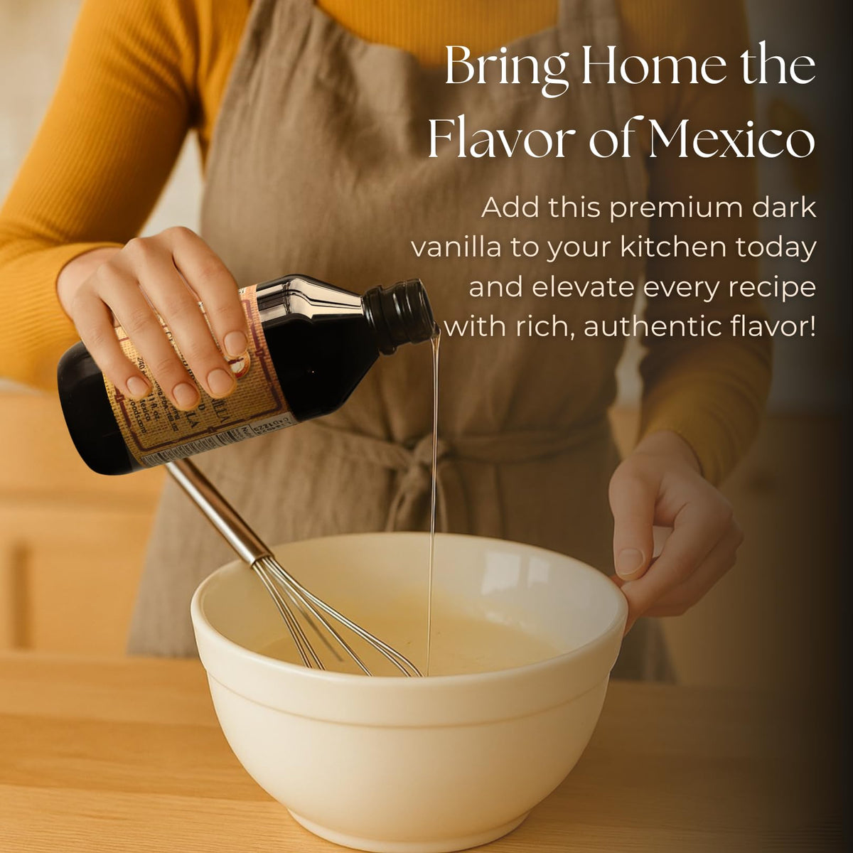 Global Goods vanilla dessert image suggests baking and beverage applications