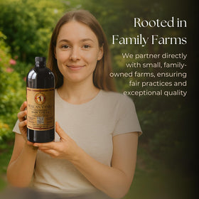 Global Goods vanilla extract label on pantry shelf, clean-label appeal.