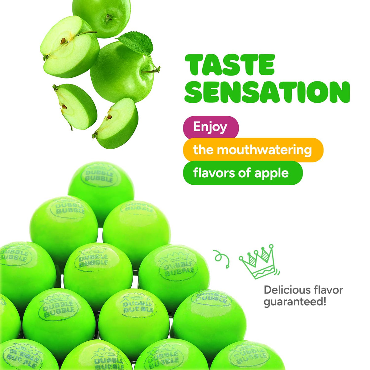 Global Gumball bright green gumballs great for party favors.