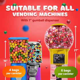 Global Gumball cake toppers and decorations gain instant visual appeal.