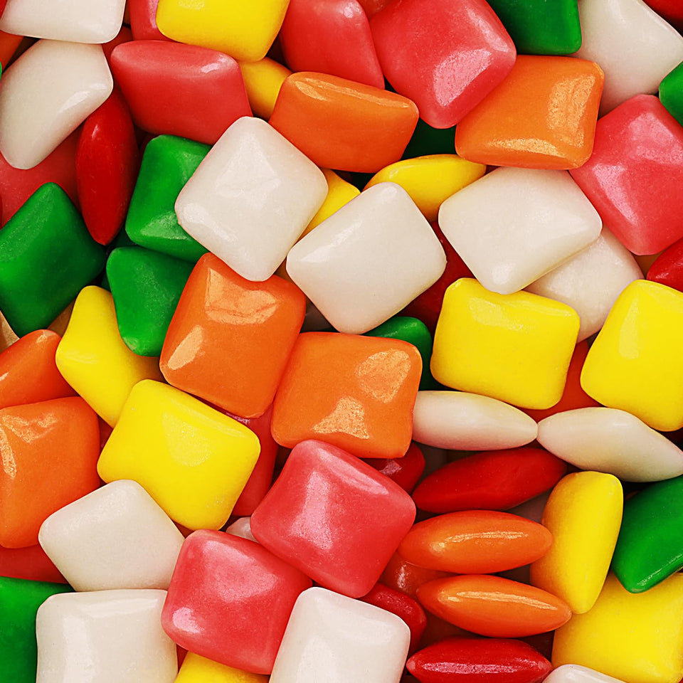 Global Gumball Chiclets color mix: vibrant pieces for eye-catching display