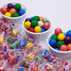 Global Gumball classroom prize idea with assorted gumballs