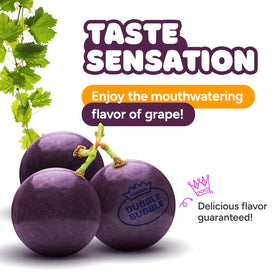 Bulk grape gumballs ideal for vending machines and party favors.