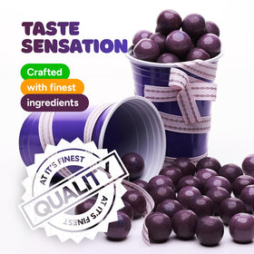Soft texture grape gumballs loved by kids and adults.