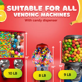 Global Gumball kids birthday party setup with colorful gumballs