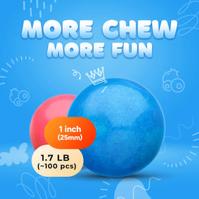 Global Gumball 1-inch gumballs refilled into a gumball machine