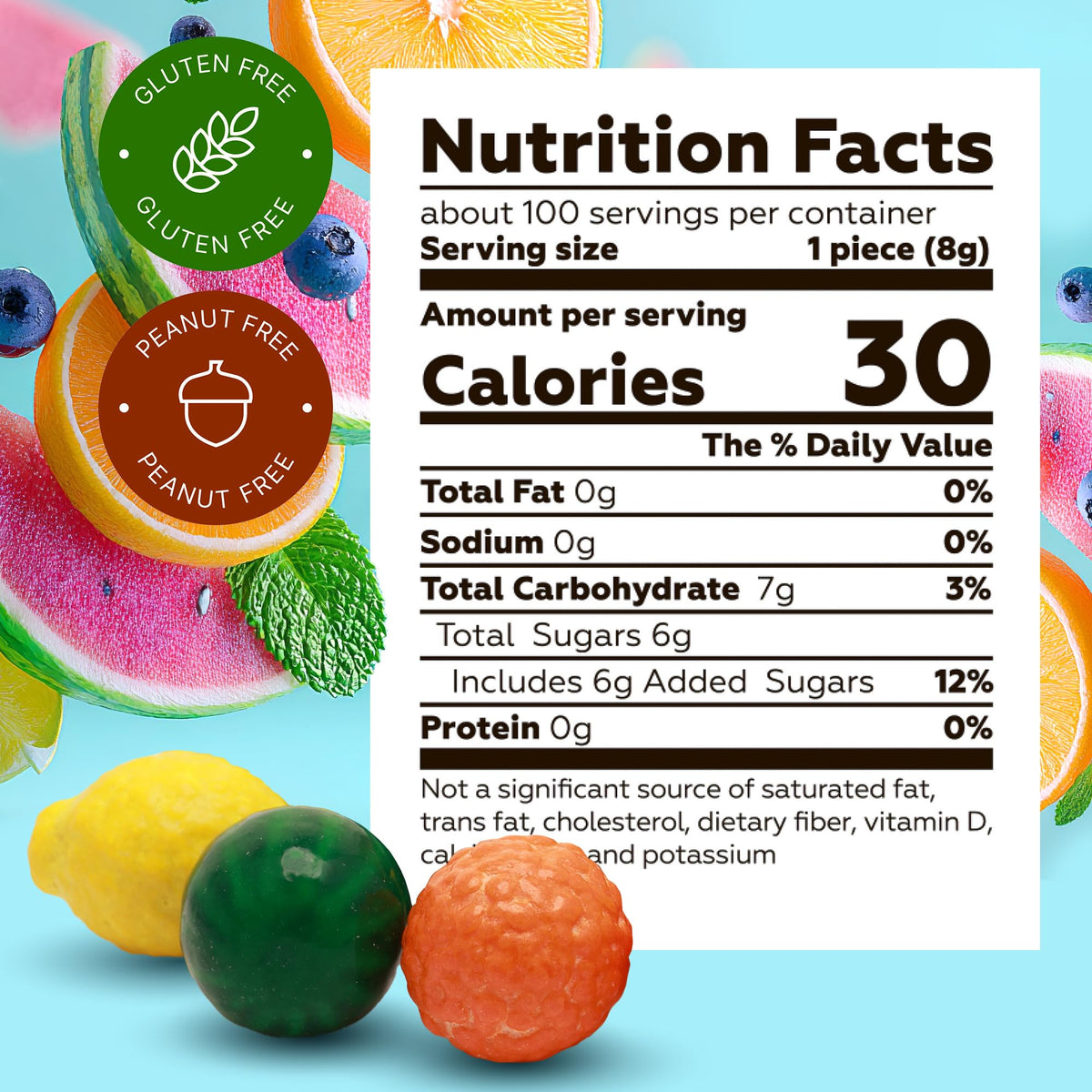 Global Gumball Seedlings blueberry-shaped gumballs offer fruity bursts for kids