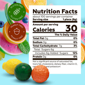 Global Gumball Seedlings blueberry-shaped gumballs offer fruity bursts for kids