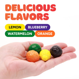 Global Gumball Seedlings orange-shaped gumballs brighten parties and buffets