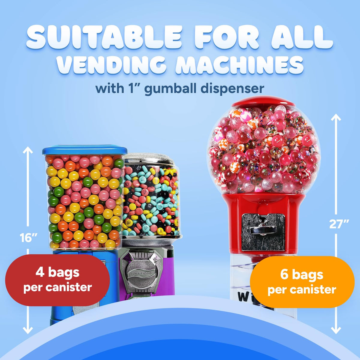 Global Gumball soft chew with lasting flavor.