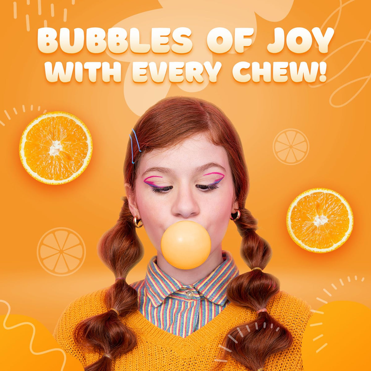 Global Gumball soft chew texture for enjoyable bites.