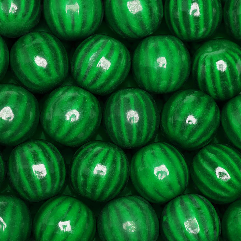 Global Gumball watermelon 1-inch gumball; vibrant color ideal for vending machine refills.