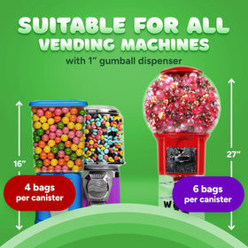 Global Gumball cake decoration watermelon gumballs; adds playful color to desserts.