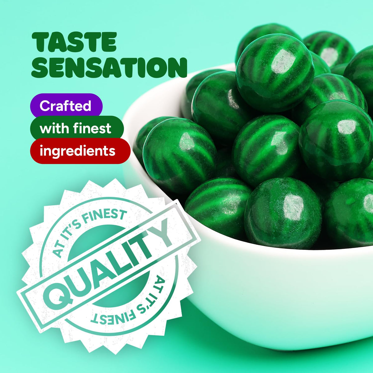 Global Gumball pinata candy watermelon gumballs; ideal for festive pinatas.