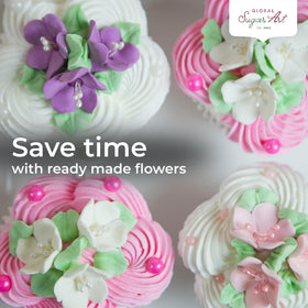 Global Sugar Art 24-count set offers versatile cake decoration options.