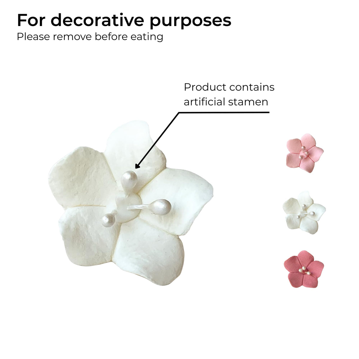 Global Sugar Art box of 24 blossom sugar flowers ready for cakes