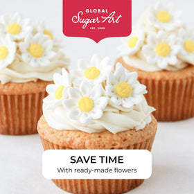 Global Sugar Art edible daisies ship safely and maintain color