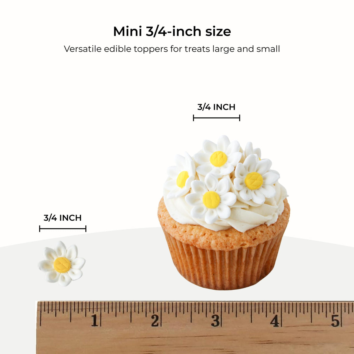 Global Sugar Art protected packaging ensures edible daisies arrive intact.