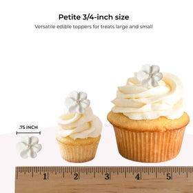 Global Sugar Art edible flowers for cakes feature pearl sprinkles for elegant decorating.