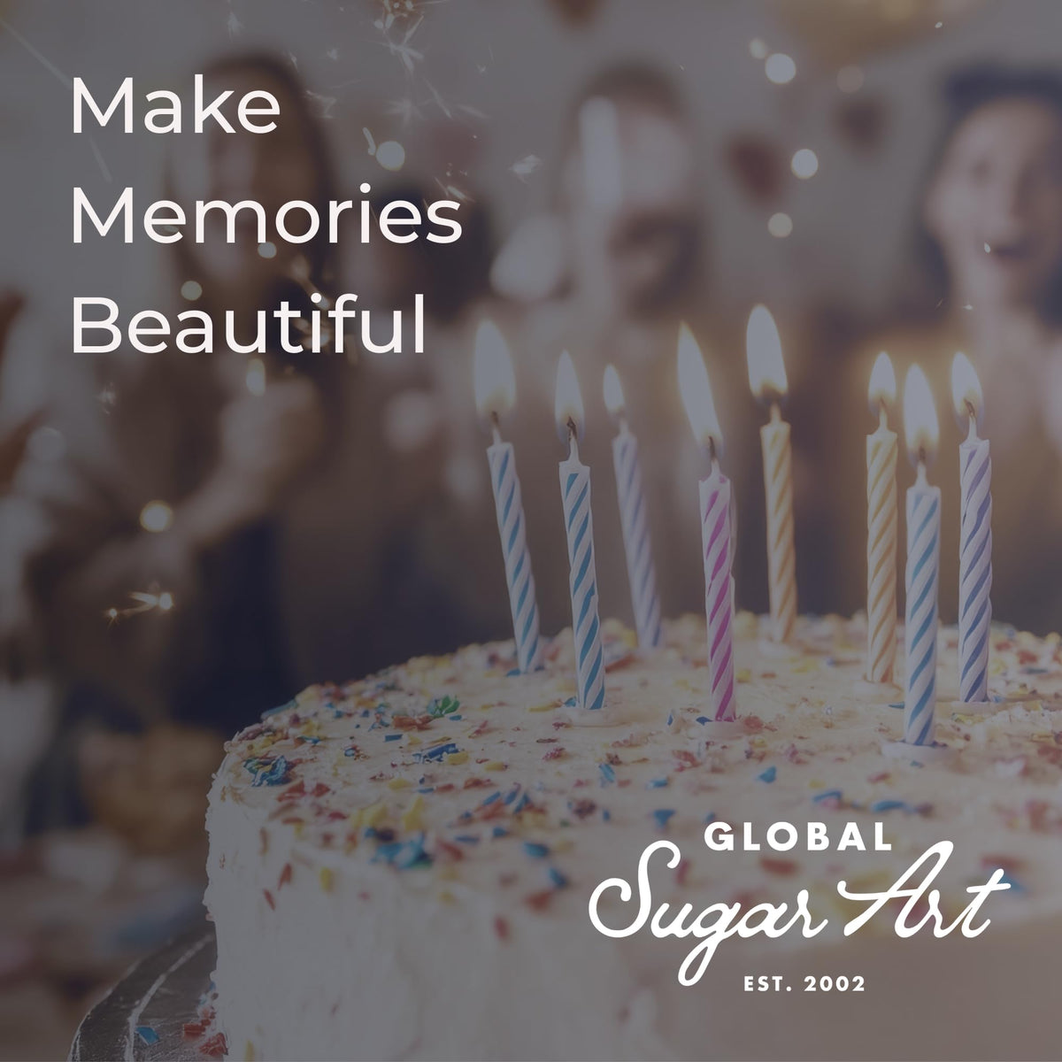 Global Sugar Art Midnight Black Buttercream finish for brownies adds a glossy topping.