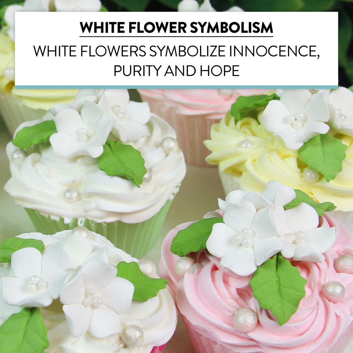 Global Sugar Art flowers on cake idea close-up