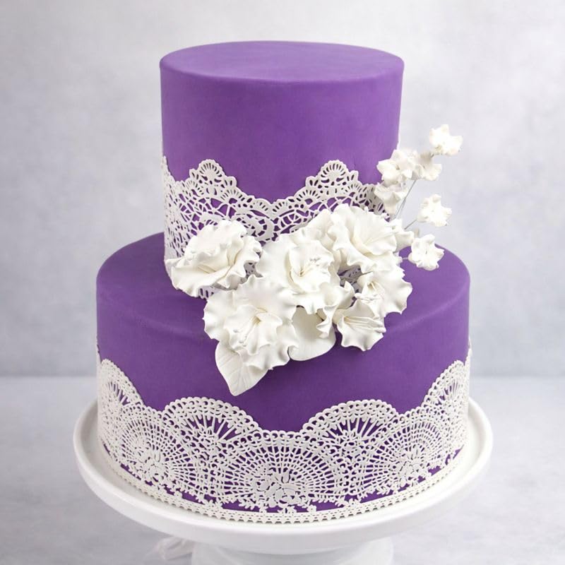 Global Sugar Art Sugar Blossom Cake Spray with wired stems for easy shaping.