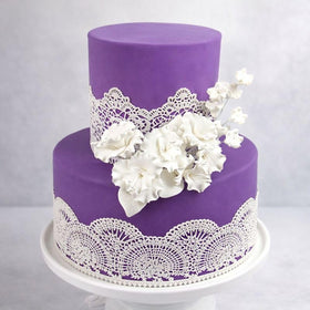 Global Sugar Art Sugar Blossom Cake Spray with wired stems for easy shaping.