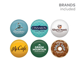 Gloria Jean's Butter Toffee pod close-up, rich flavor brightens commutes