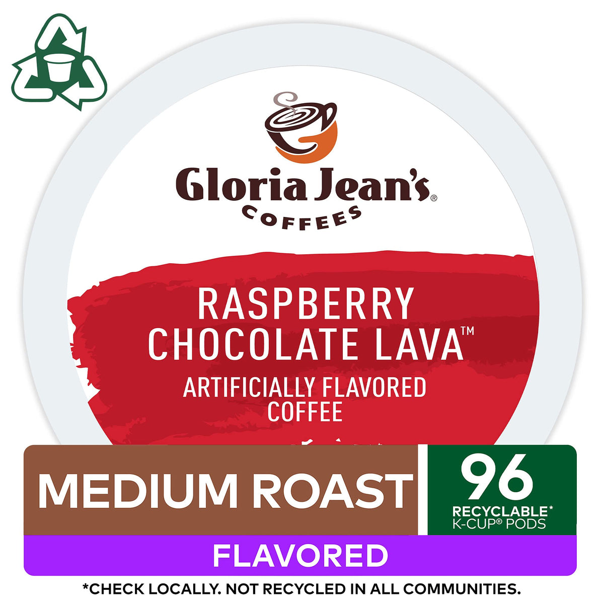 Gloria Jean's Raspberry Chocolate Lava coffee pour reveals chocolate-raspberry notes