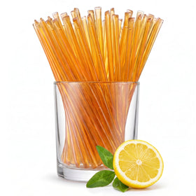 GloryBee Lemon Honeystix box front showing on-the-go packaging and lemon flavor.