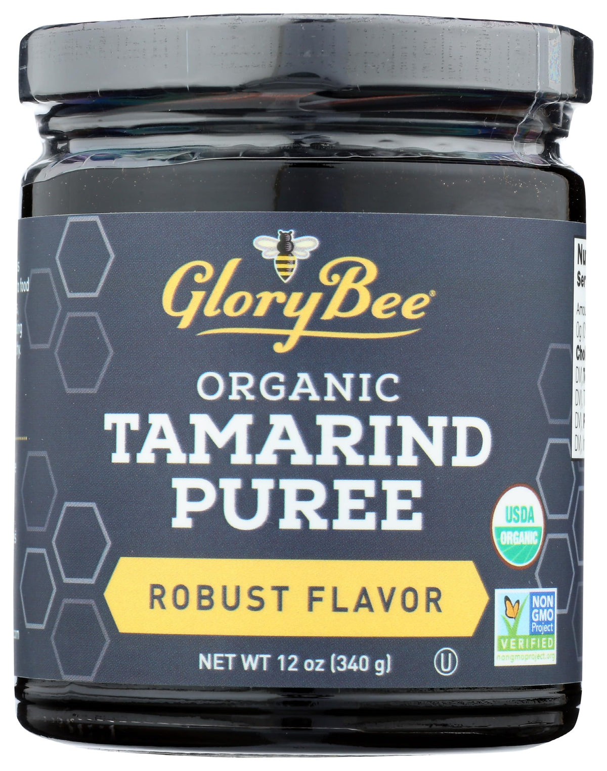 GloryBee organic tamarind paste in a jar for authentic Indian and Thai flavors.