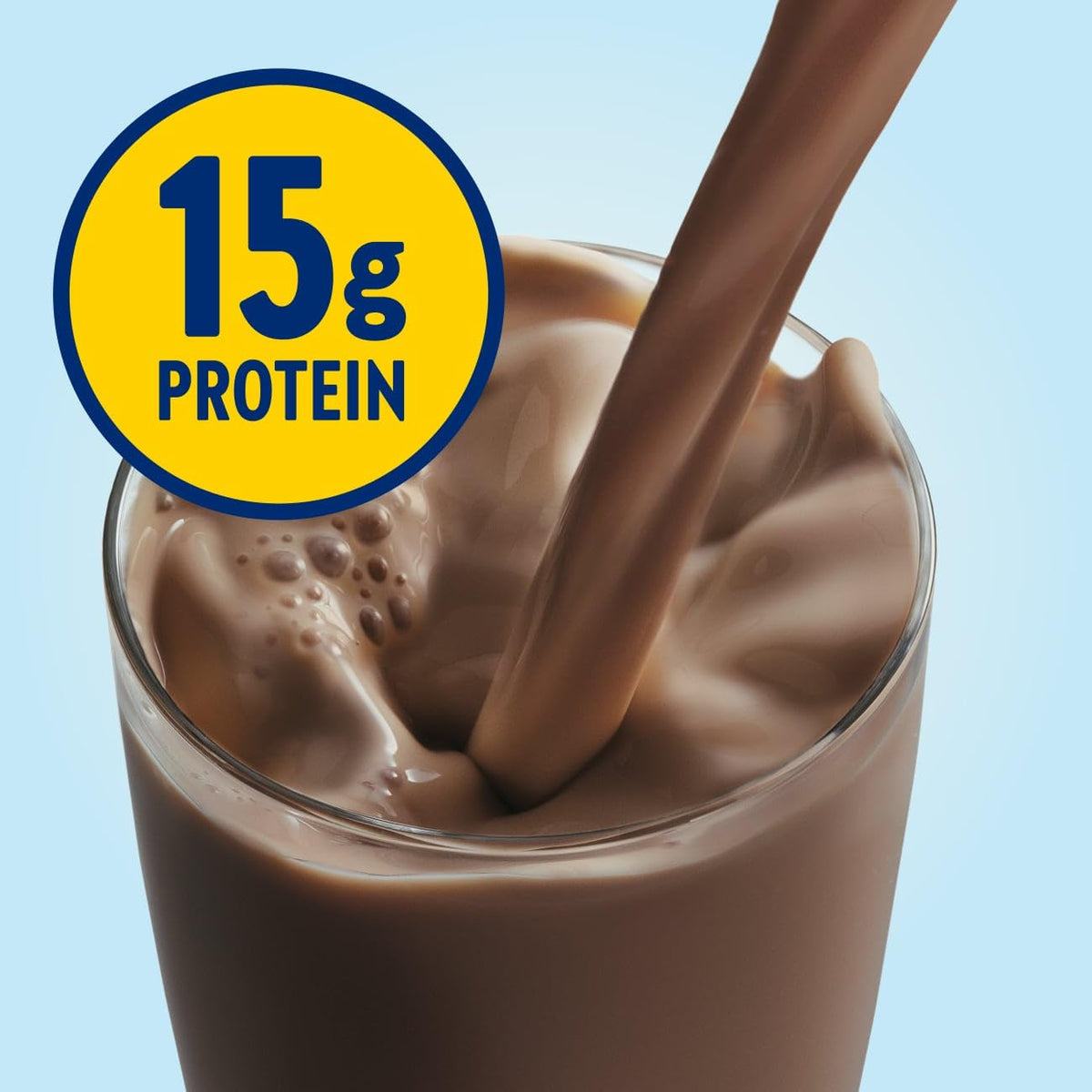 Glucerna chocolate shake packaging 16-pack on display