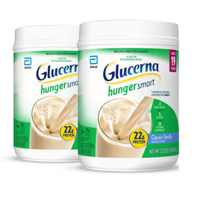 Glucerna Hunger Smart vanilla powder tub with 22g protein and balanced nutrition