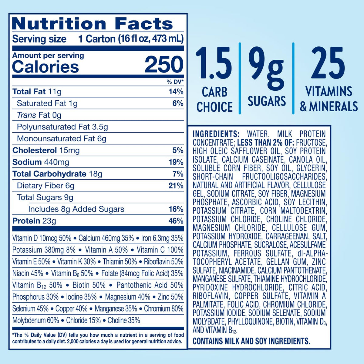 Glucerna Hunger Smart Vanilla 12-pack display, ideal for regular meal replacements.