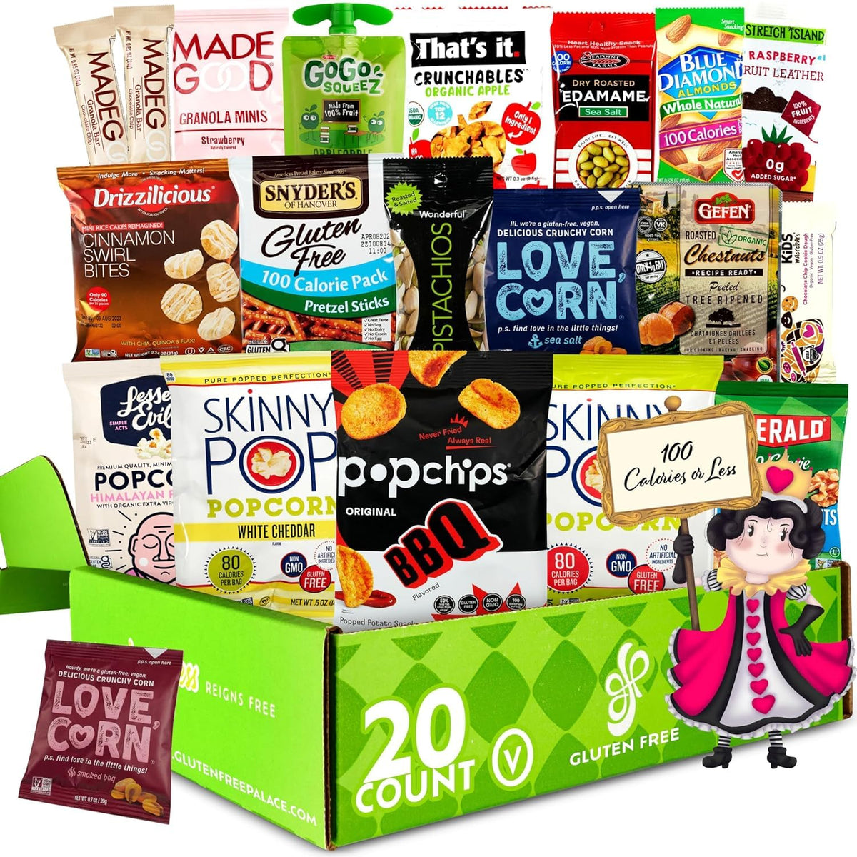 Gluten Free Palace 100 Calorie Snacks for guilt-free daily snacking and gifting.