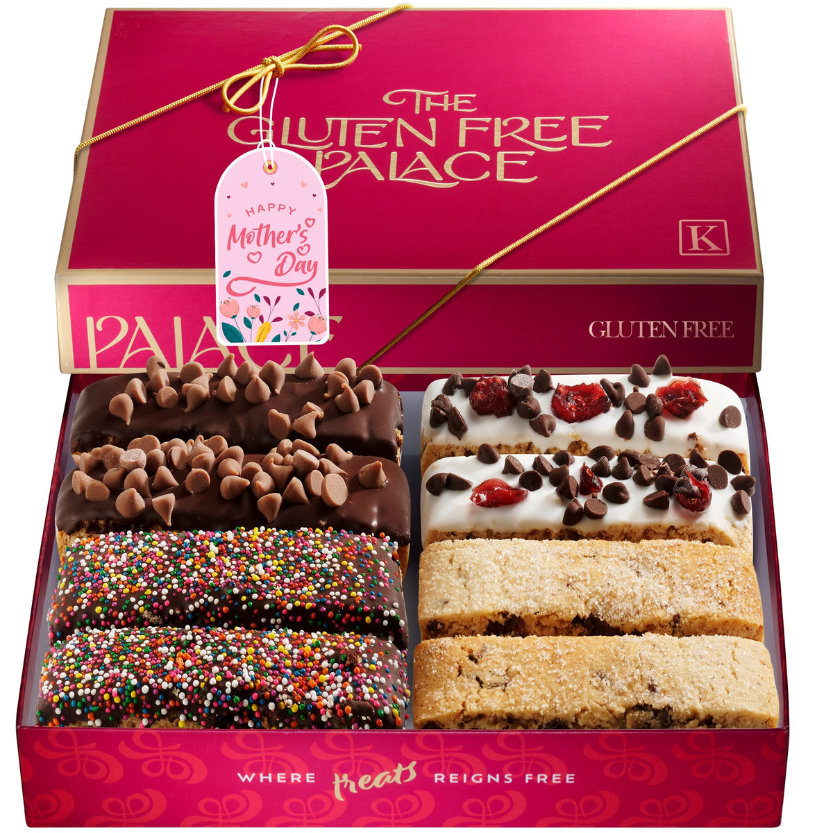 Gluten Free Palace biscotti gift box ready for gifting and celebrations