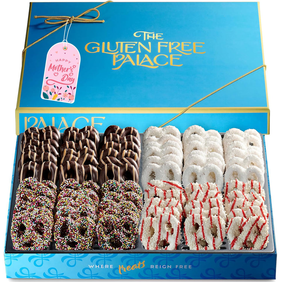 GLUTEN FREE PALACE gift box cover showing premium packaging for gifting.