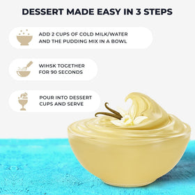 Gluten Free Palace pudding with toppings like nuts or chips