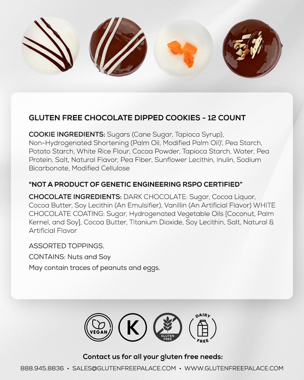 Gluten Free Palace gift box presentation ready for gifting and sharing.