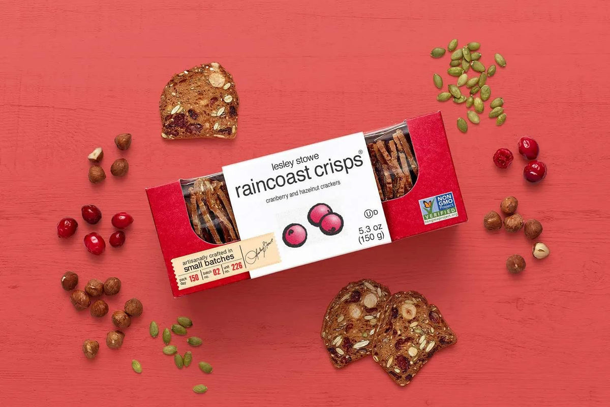 Gluten Free Palace Raincoast Crisps pair with coffee or tea for a savory-sweet moment