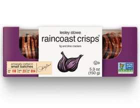 Gluten Free Palace Raincoast Crisps Variety Pack packaging shows three flavors