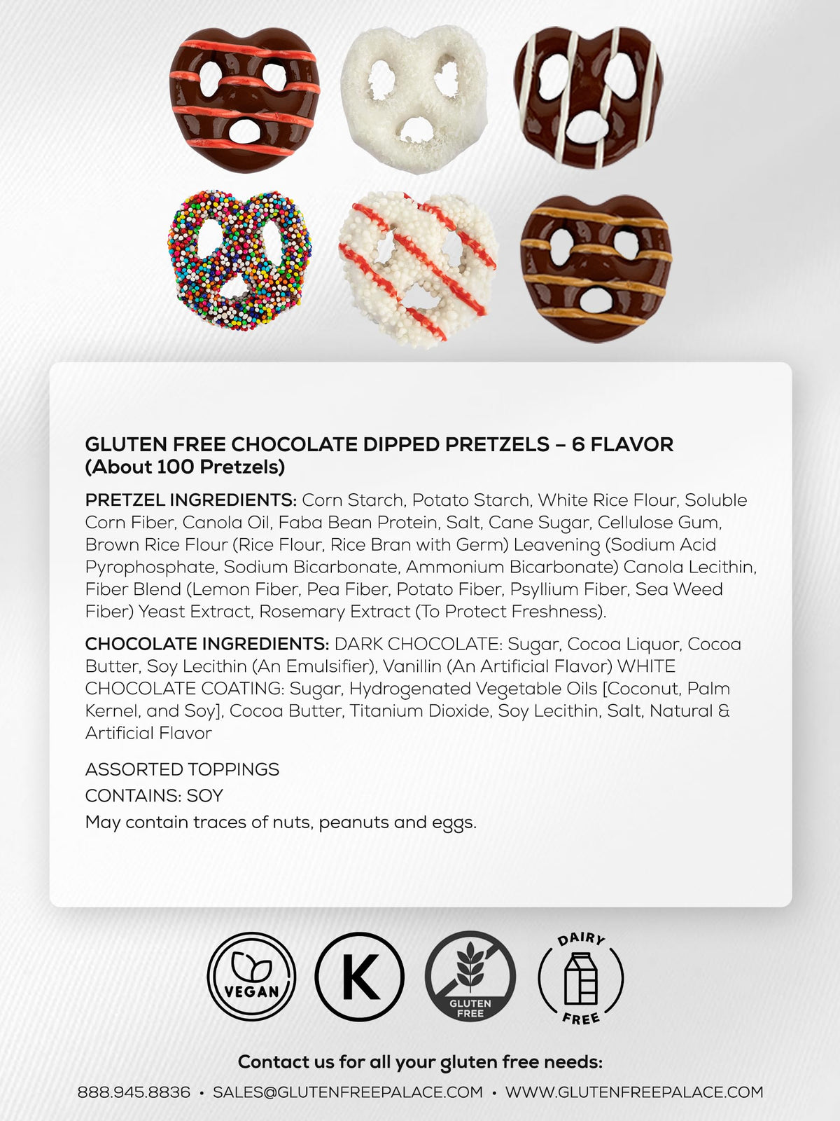 Snack selection by Gluten Free Palace prepared for sharing at events
