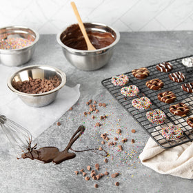 Display of Gluten Free Palace variety pretzels highlighting texture and flavor hints