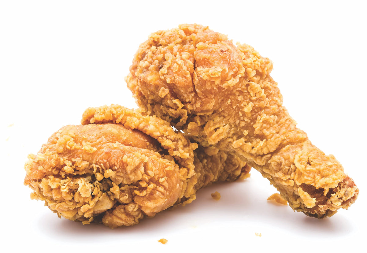 Glutenfreeee crisp chicken fries with savory coating.