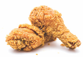 Glutenfreeee crisp chicken fries with savory coating.