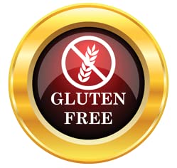 Glutenfreeee 16-ounce bag packaging label shown.