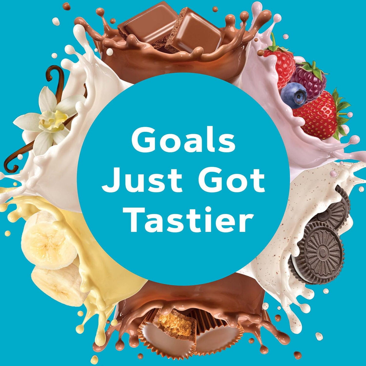 GNC Total Lean Lean Shake 25 chocolate mocha glass suggests indulgent flavor with protein.