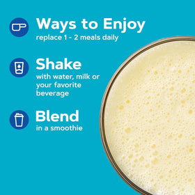 GNC Total Lean Lean Shake 25 measuring scoop conveys easy prep.