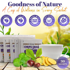 GN+Vida Chupa Grass prepared cup ready to enjoy a soothing sip.