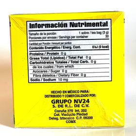 Ginger pineapple flaxseed and cinnamon ingredients in GN+Vida Chupa Panza blend for wellness.